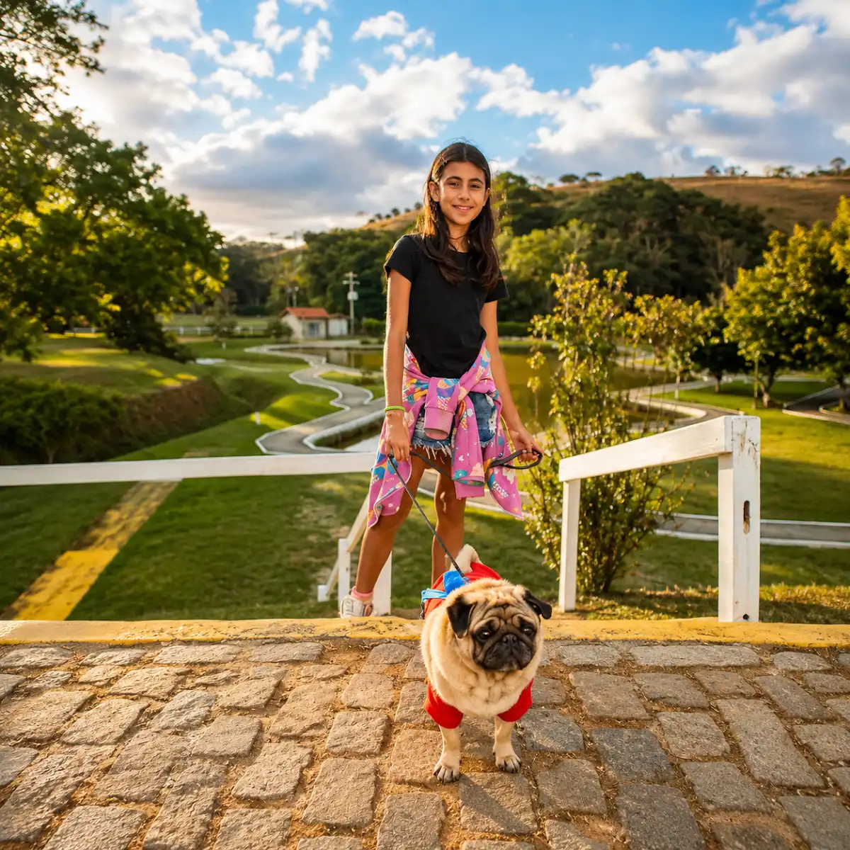 Animais de estimação no resort